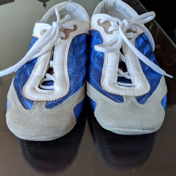 Prada Shoes - PRADA Shoes sneakers blue white size 8 1/5